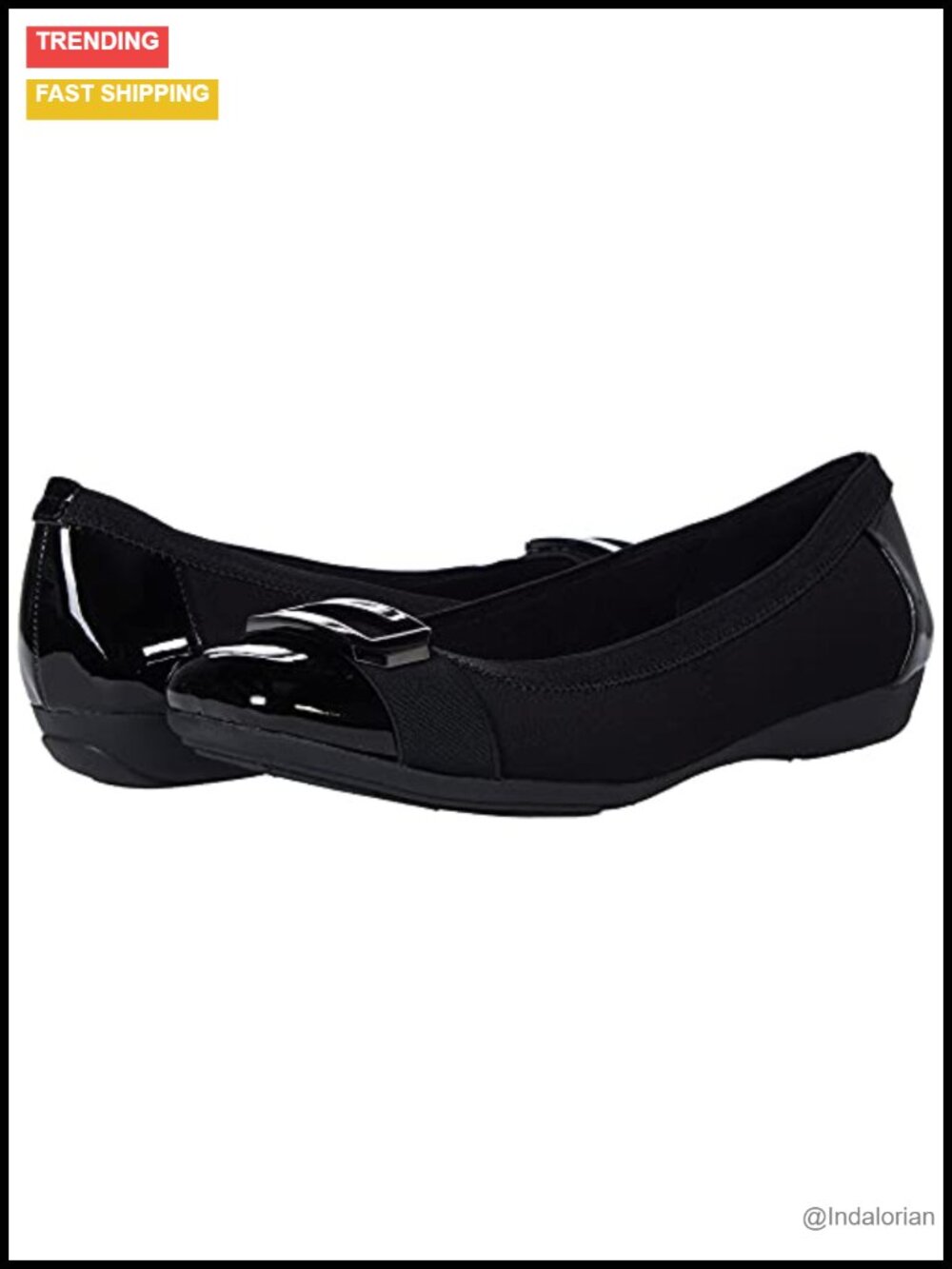 Anne Klein Uplift Flats Textile Upper Stretch Collar Slip On Shoes